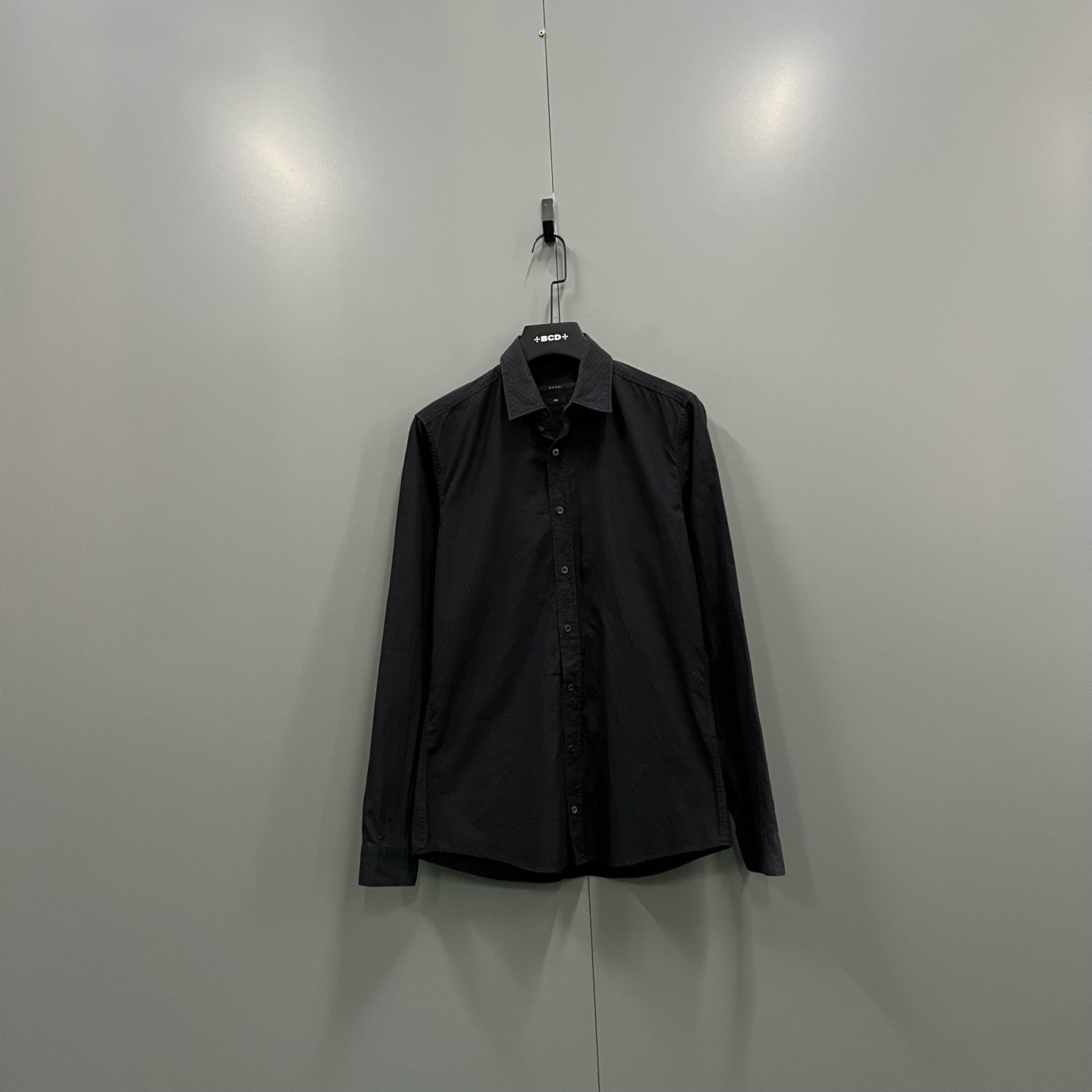 95新 GUCCI/古驰 (ll) 黑色衬衫 40码/206582