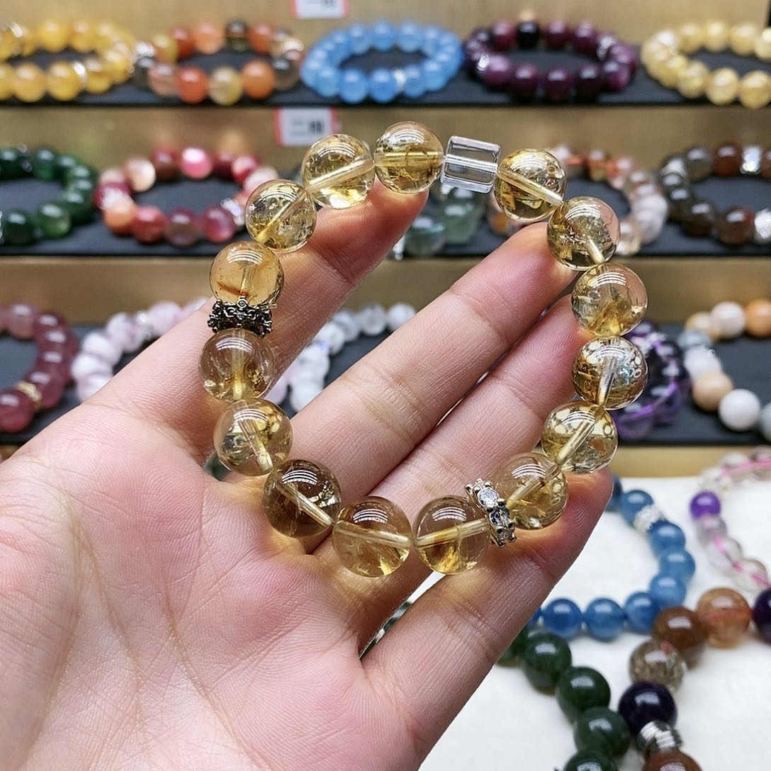 水晶手链未镶嵌黄