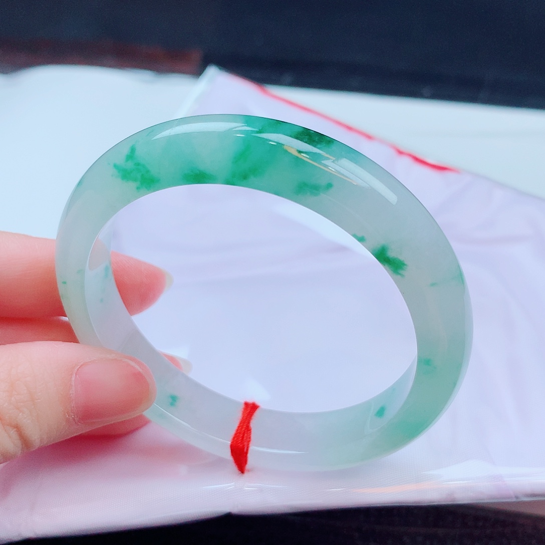 翡翠未镶嵌手镯缅甸天然翡翠A货手镯