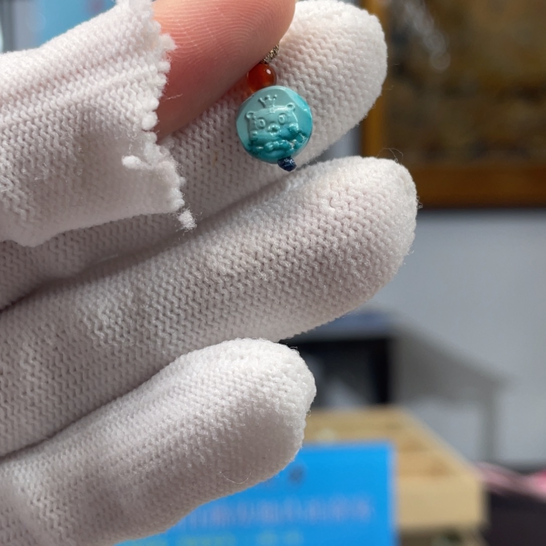 绿松石未镶嵌挂件