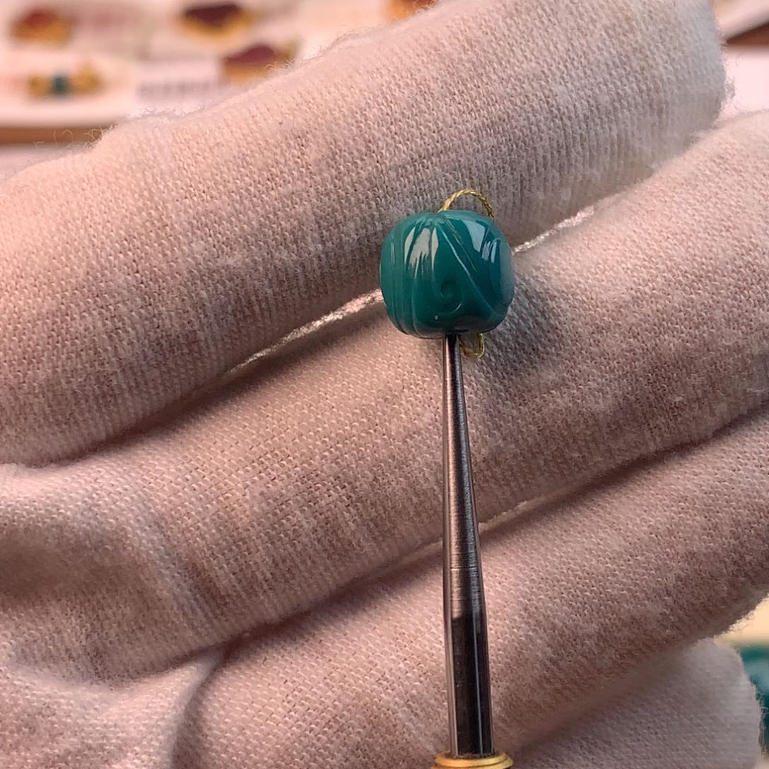 绿松石未镶嵌配饰蕊9*8.3