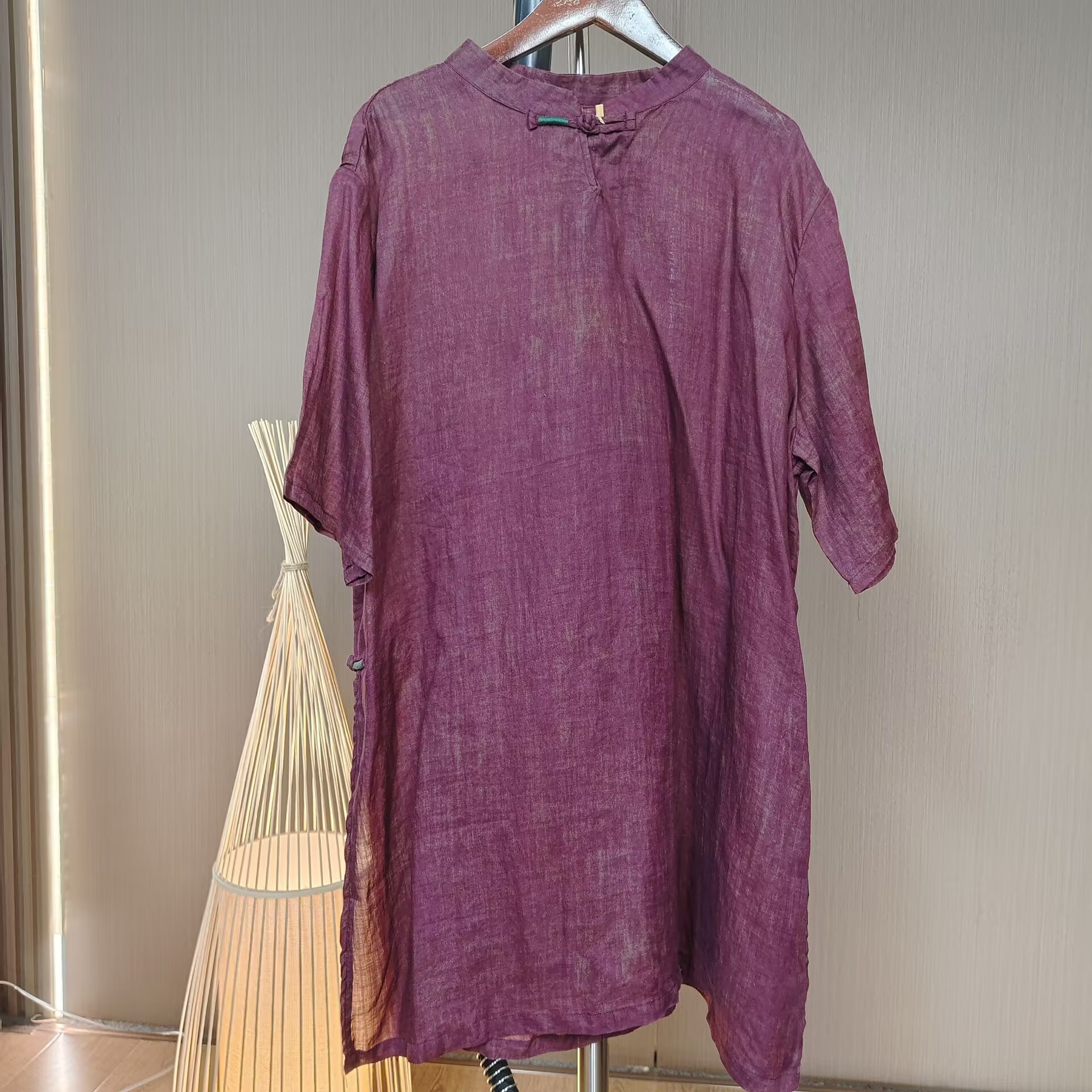 春夏新款A6630一粒扣下摆开叉上衣