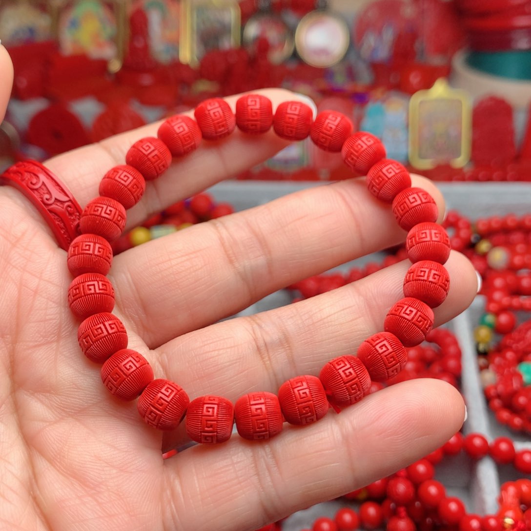 天然辰砂工艺品朱砂手串