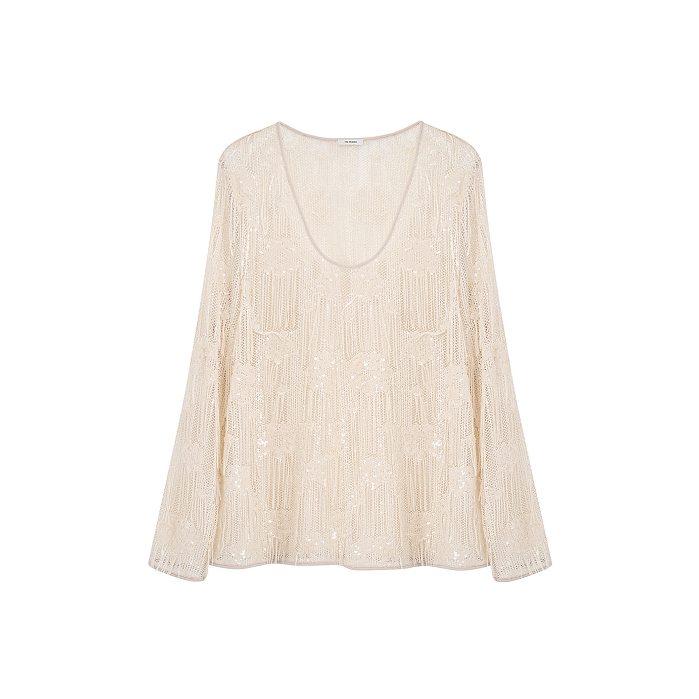 KXL-STUDIO 【KELE精选】“绝色名伶”裸色流苏上衣9522