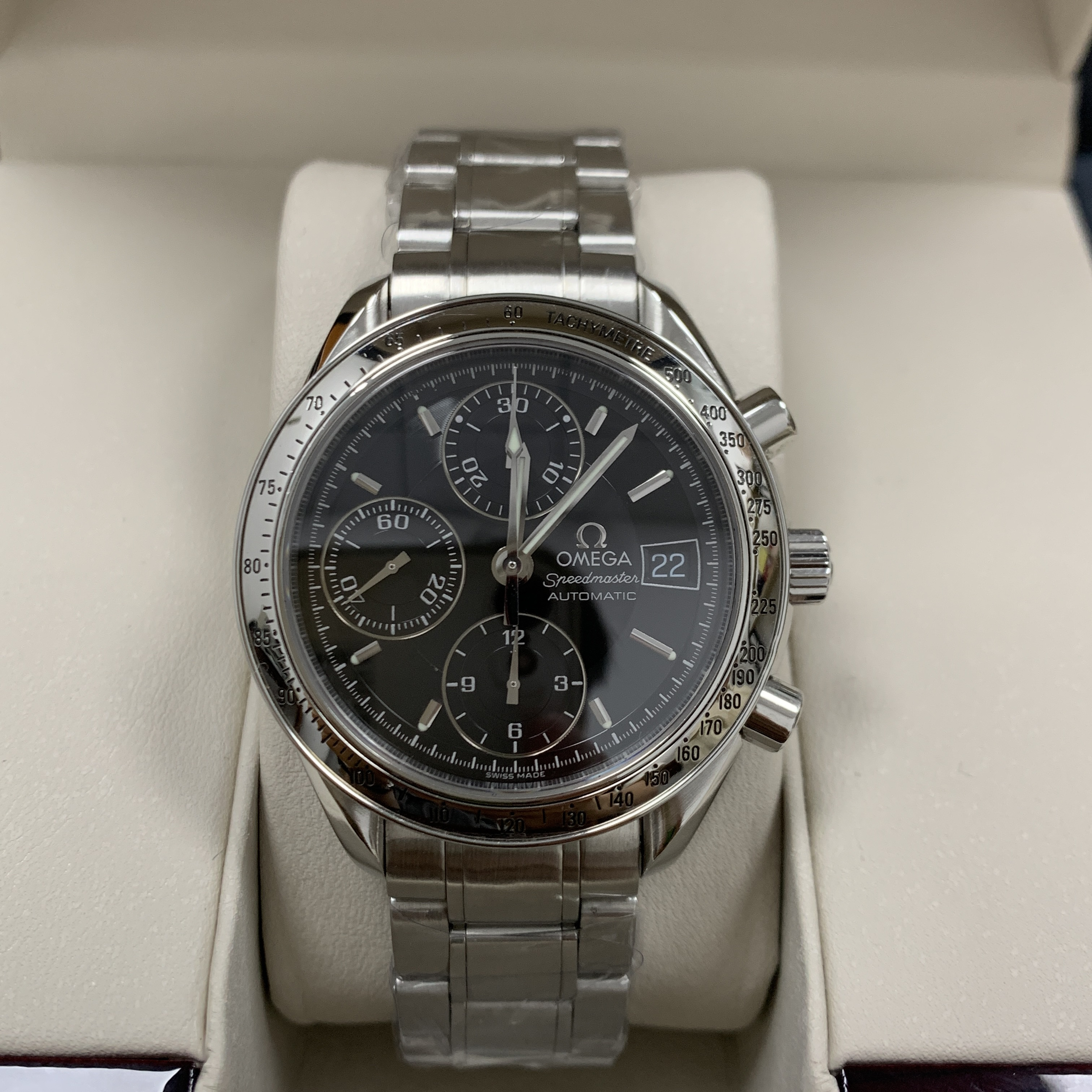 99新 Omega/欧米茄 沛奢名品/超霸/表径39/黑钢/时尚休闲