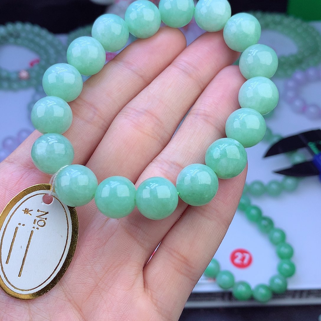 翡翠未镶嵌毛衣链