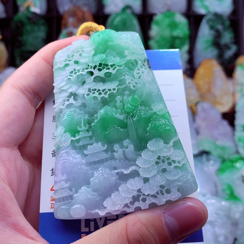 【闪购商品】翡翠颈饰未镶嵌挂件