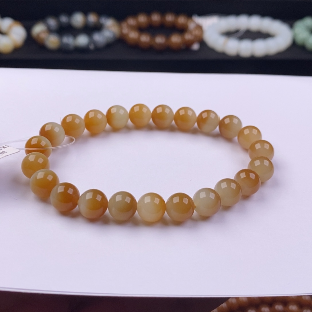 和田玉手串未镶嵌