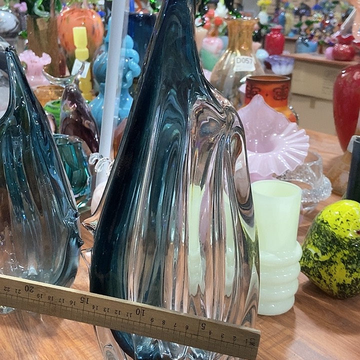 无铅玻璃琉璃花瓶高41口8