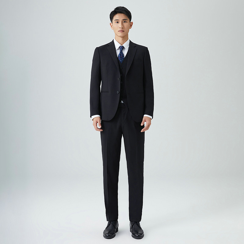 春秋西装标准男士正装西服西服套装男士修身西服1770