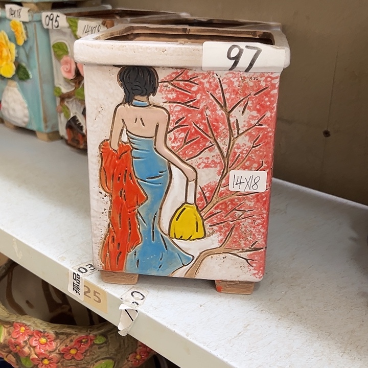 粗陶材质多肉花盆