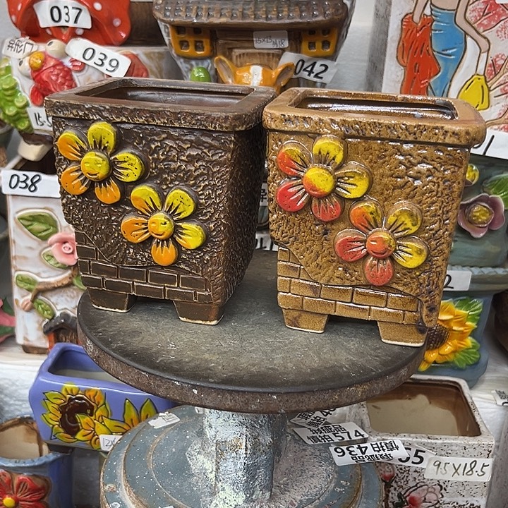 粗陶材质多肉花盆
