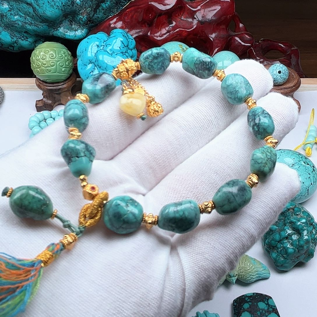 未镶嵌绿松石珠宝奇石