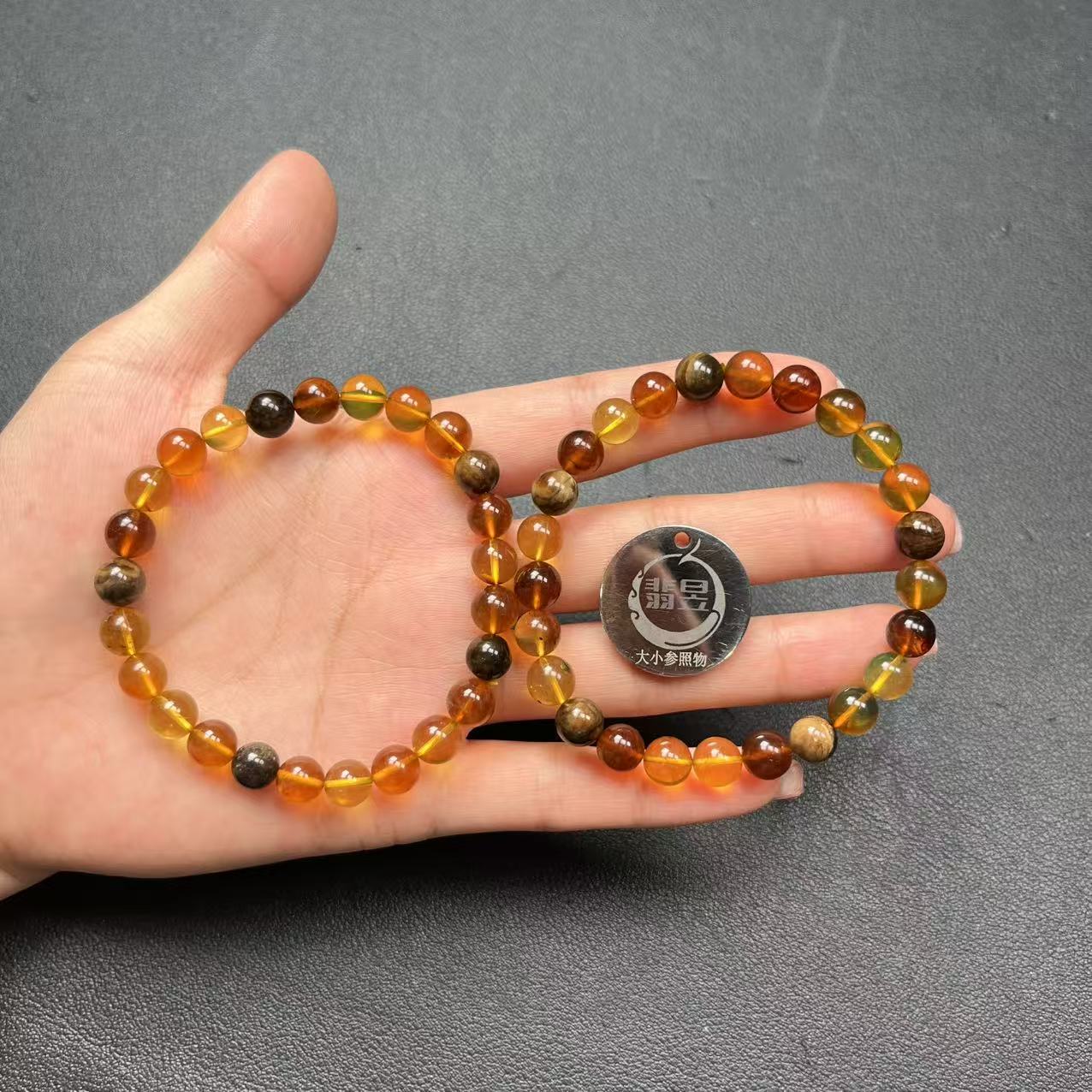 38615T06-3B5-琥珀手串/约7+/约24颗/多样性发其一