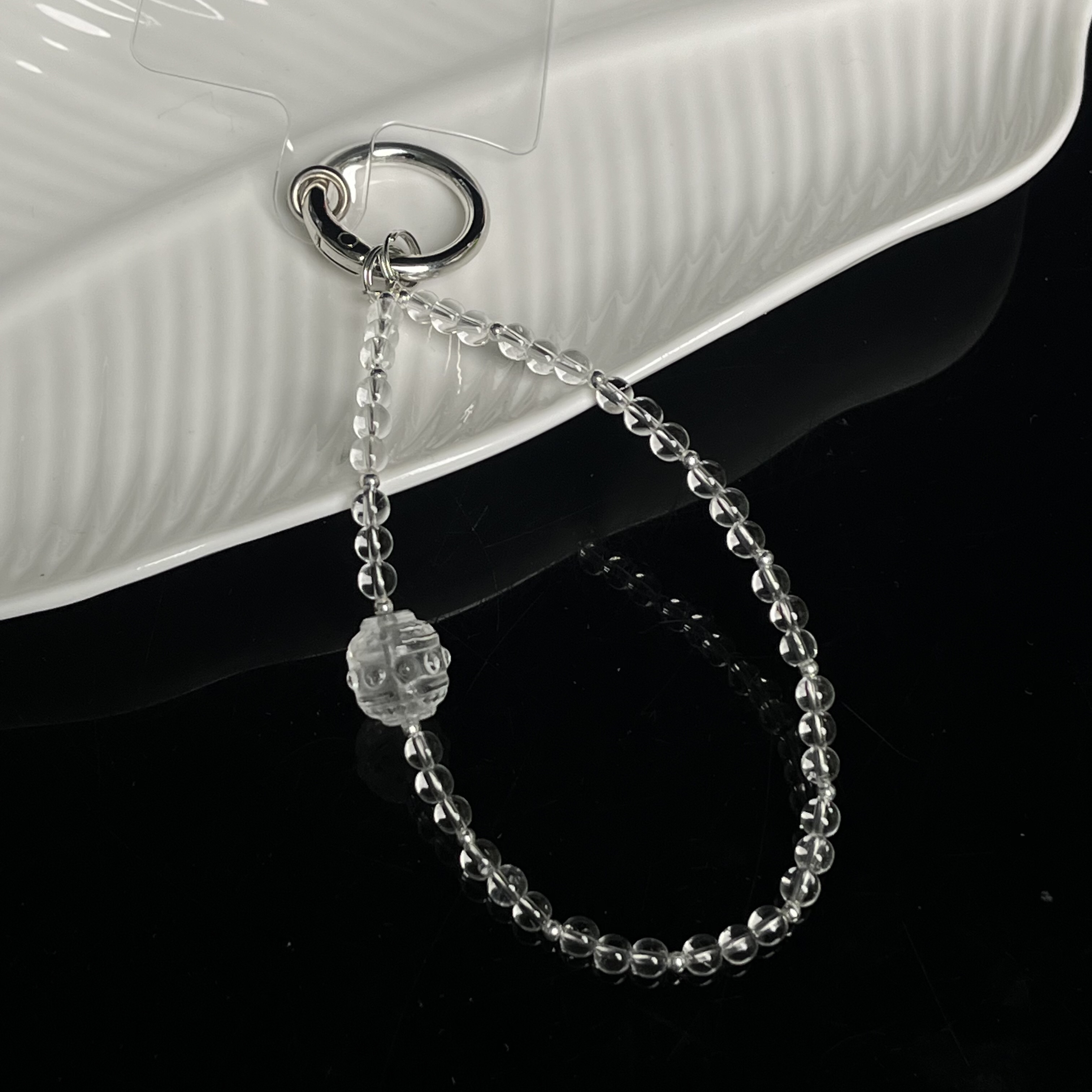 白水晶手机链YC312多样性发其一