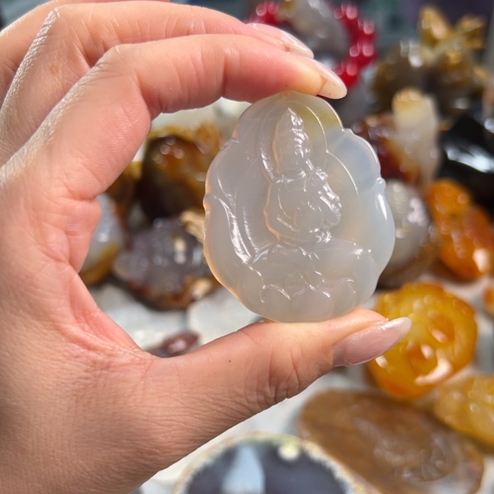 玛瑙/玉髓吊坠(不含链)未镶嵌