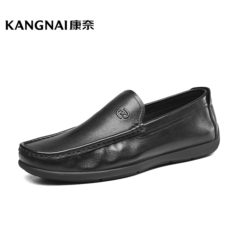 Kangnai/康奈31020专柜正品真皮商务休闲牛皮乐福舒适豆豆男皮鞋
