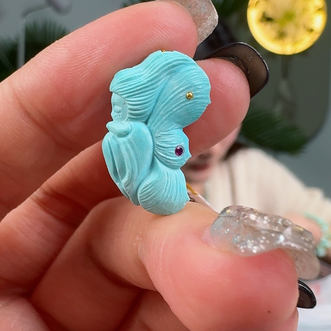 绿松石珠宝奇石未镶嵌