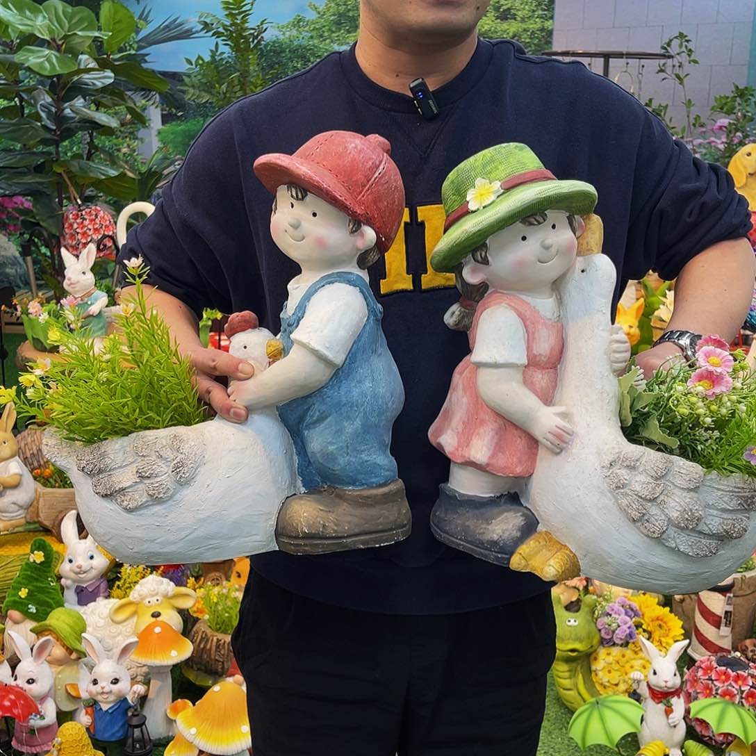 红陶花园庭院摆件&002&