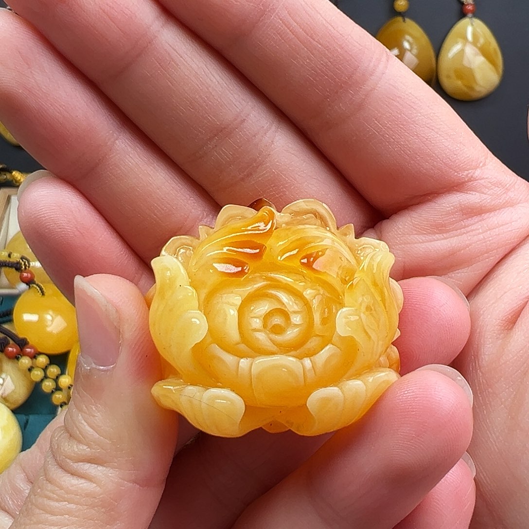 蜜蜡颈饰未镶嵌蜜蜡