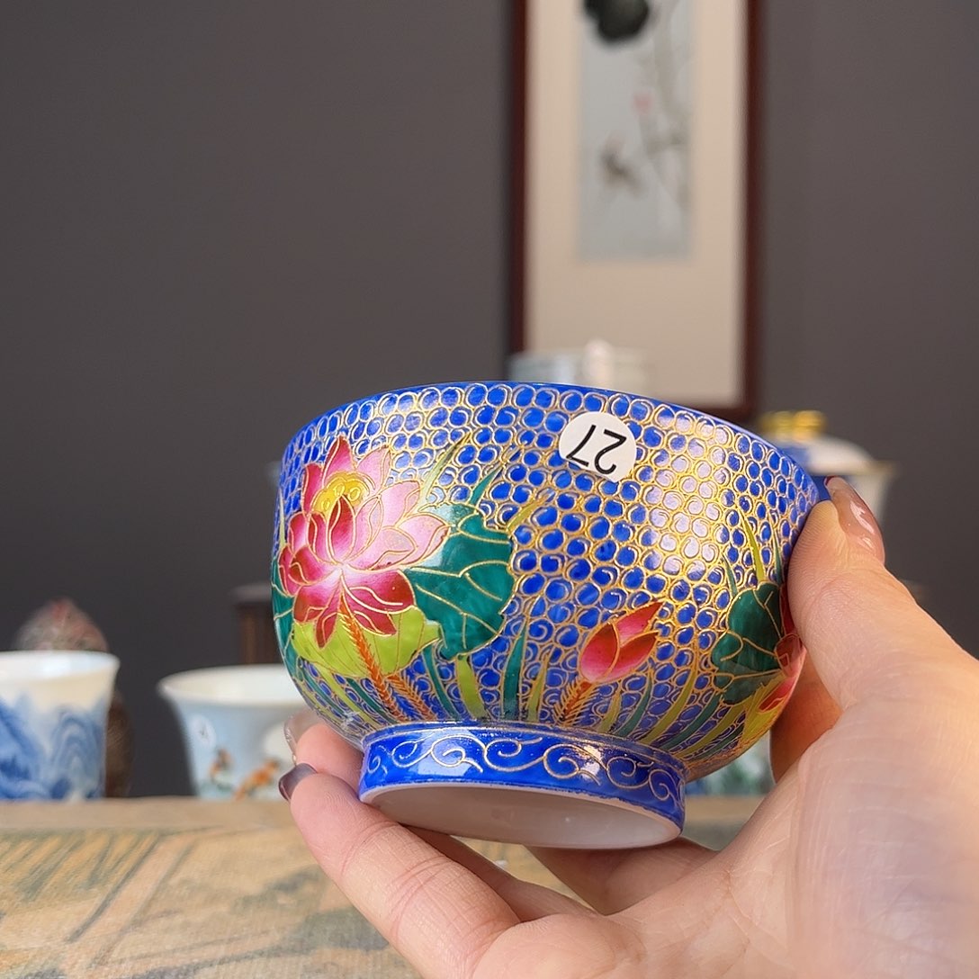 杯景德镇陶瓷茶杯多人