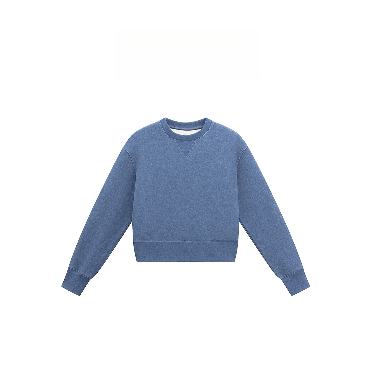 100棉设计感长袖卫衣百搭圆领上衣744