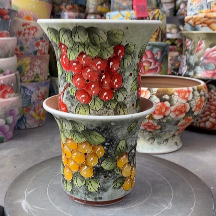 红陶景德镇艺术手绘作品