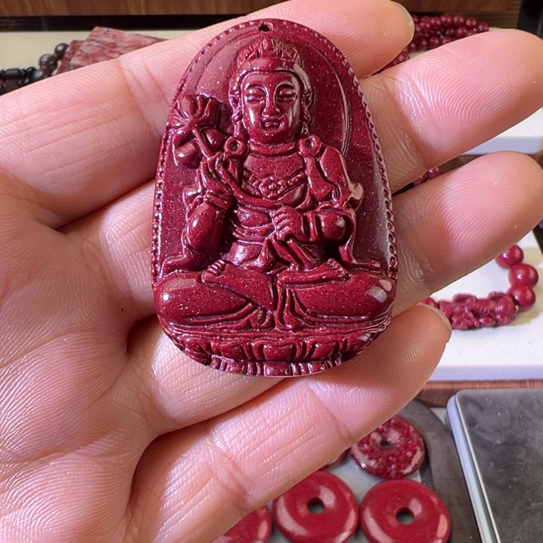 天然辰砂本命佛大号