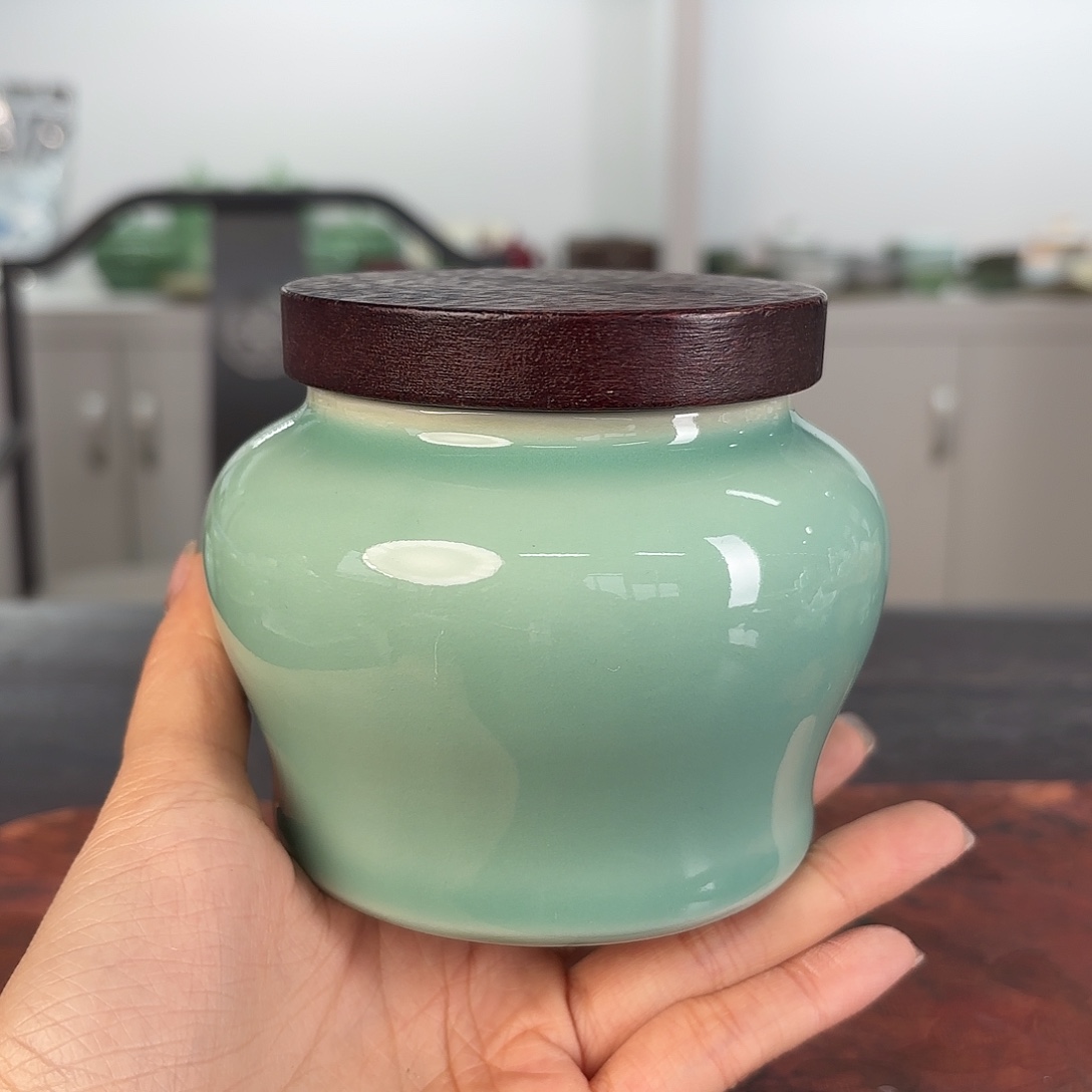 龙泉云间青瓷小米茶器