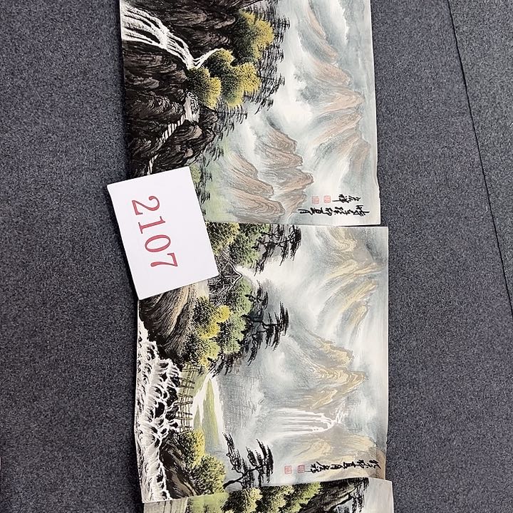 竖款惊喜不断，山水作品