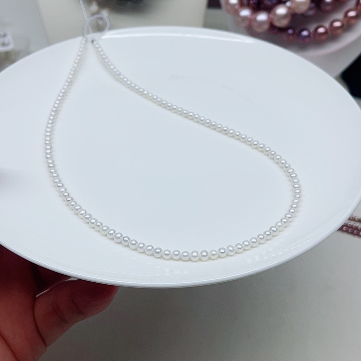 淡水珍珠颈饰未镶嵌3-4