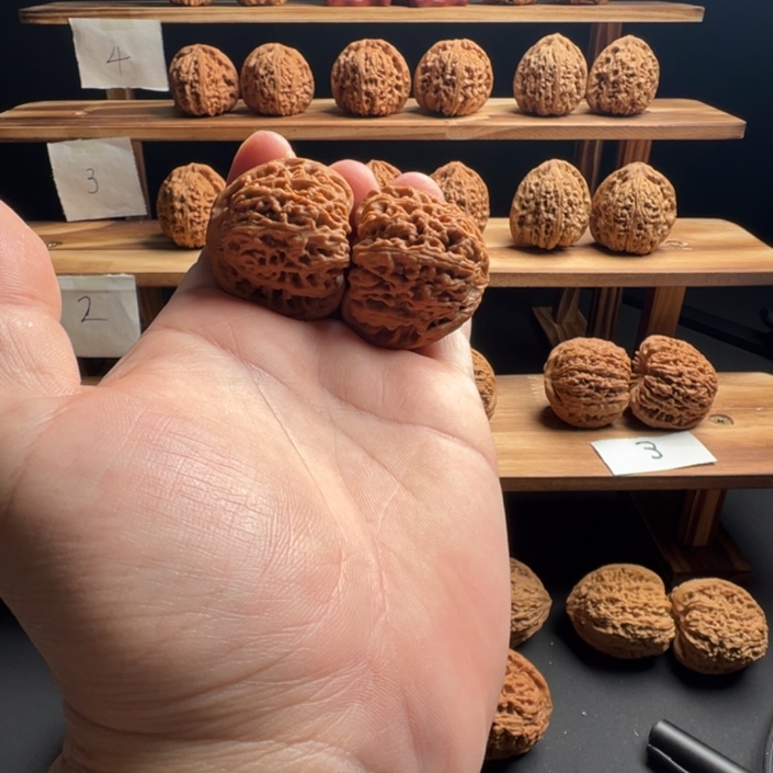 吊坠桃核南疆石拉丝纹尺寸38