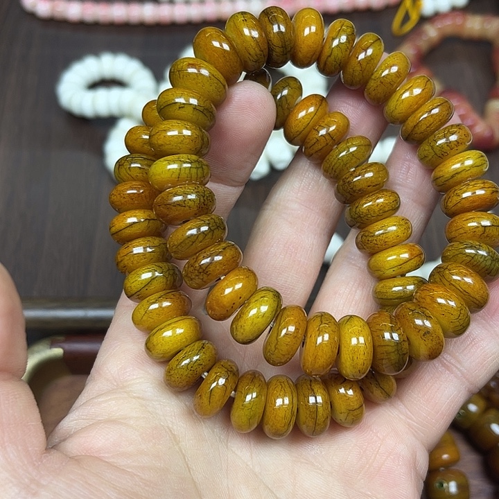 牛骨手串/手链牦牛骨算盘珠