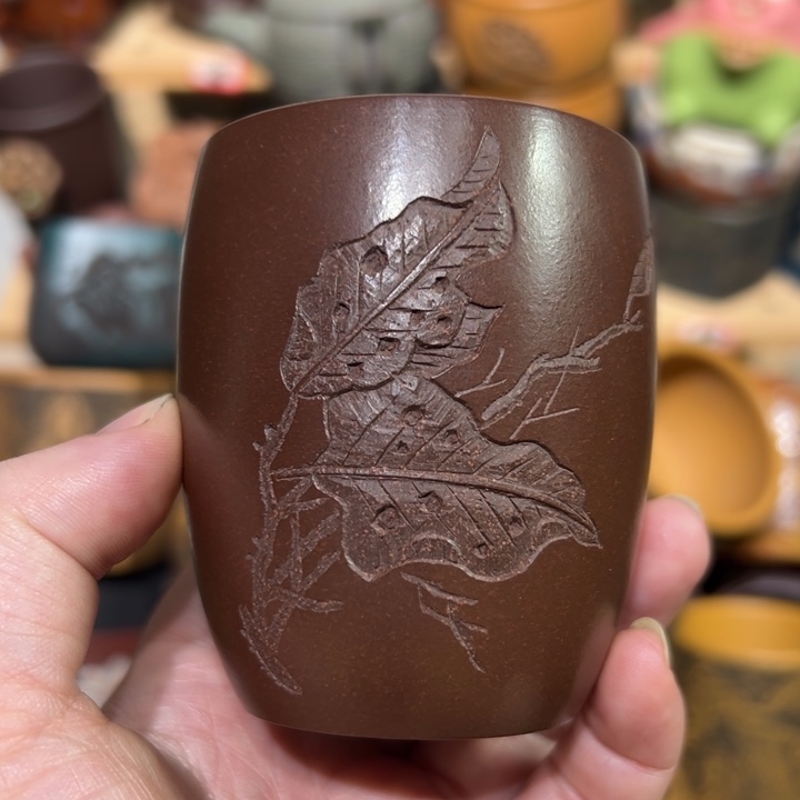 紫砂茶杯宜兴紫砂主人杯