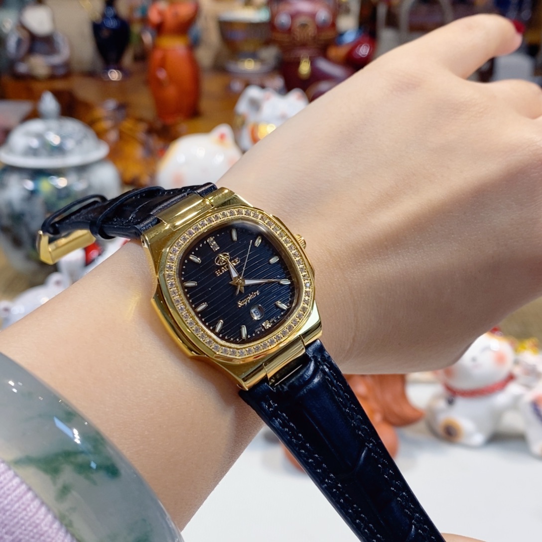 小牛皮（革）精钢精钢石英机芯