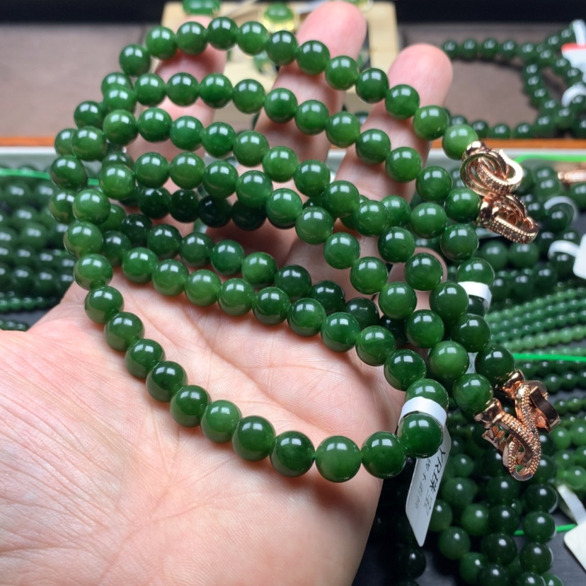 【闪购商品】和田玉（碧玉）颈饰未镶嵌?****久8m m