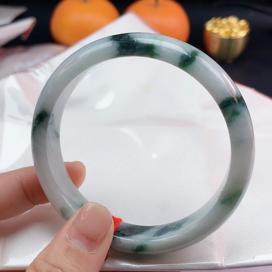 翡翠手镯未镶嵌60圈130009