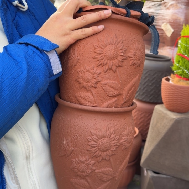 花盆紫砂口19高24宜兴紫砂粗糙