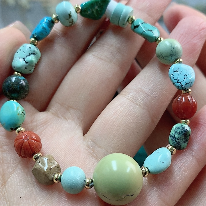 绿松石珠宝奇石未镶嵌