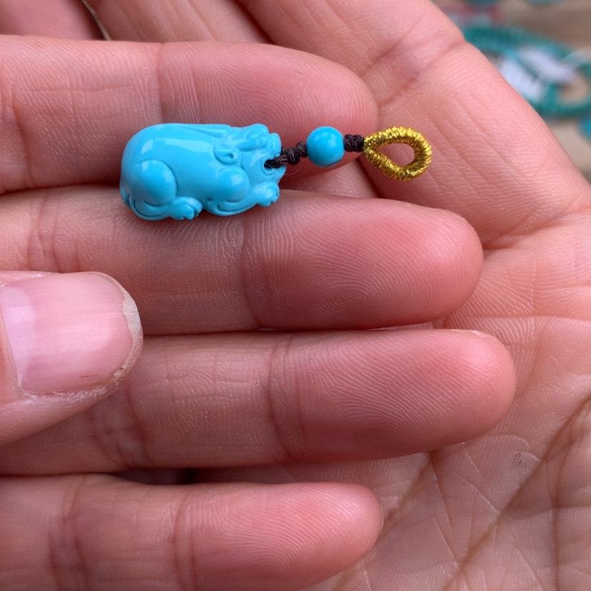 【闪购商品】绿松石貔貅未镶嵌默**闻