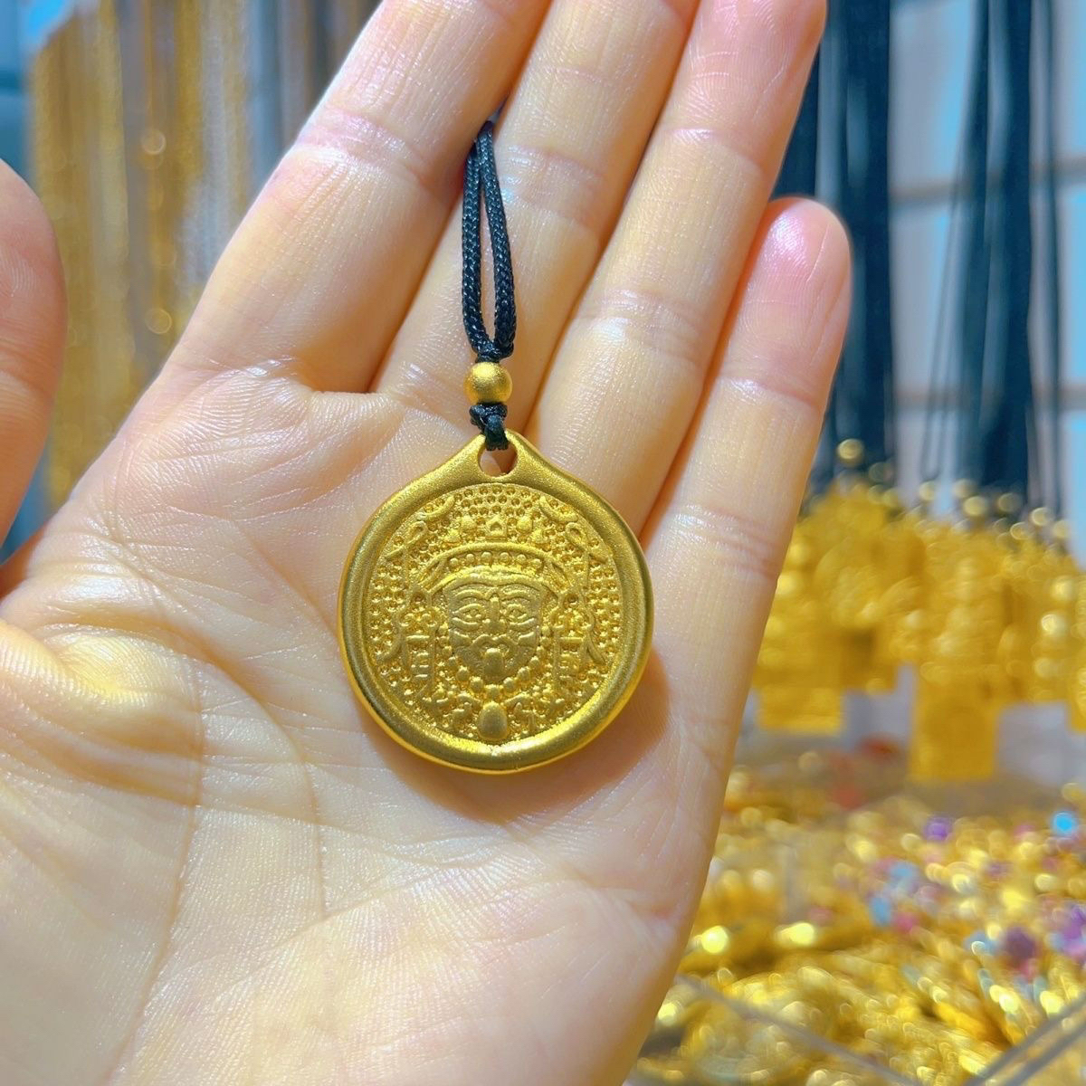 合金吊坠 扎吉拉姆黄财神招财纳福可调节男女同款