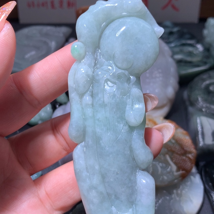 翡翠未镶嵌颈饰保真天然A货翡翠