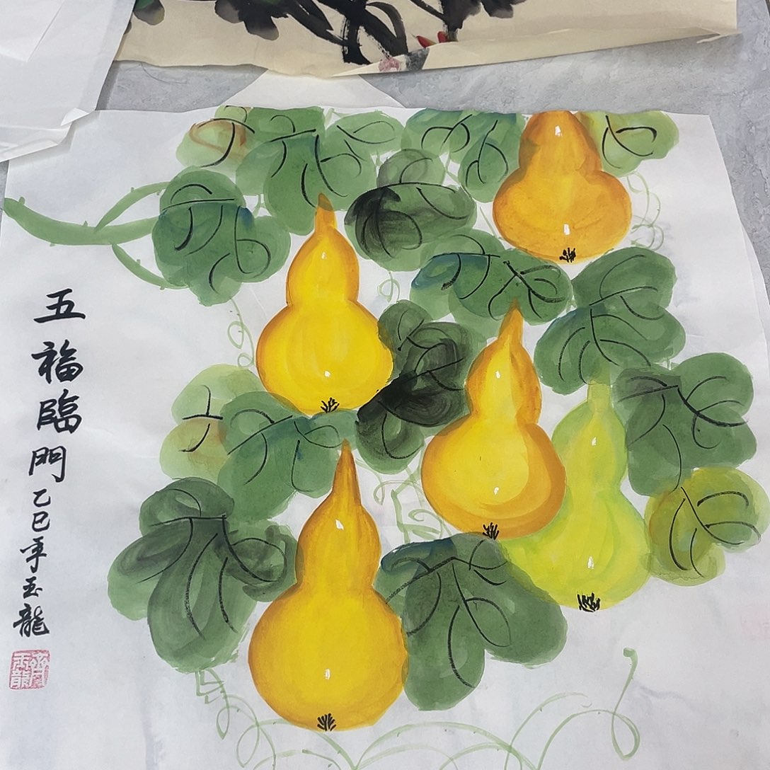 国画国画作品原稿58葫芦