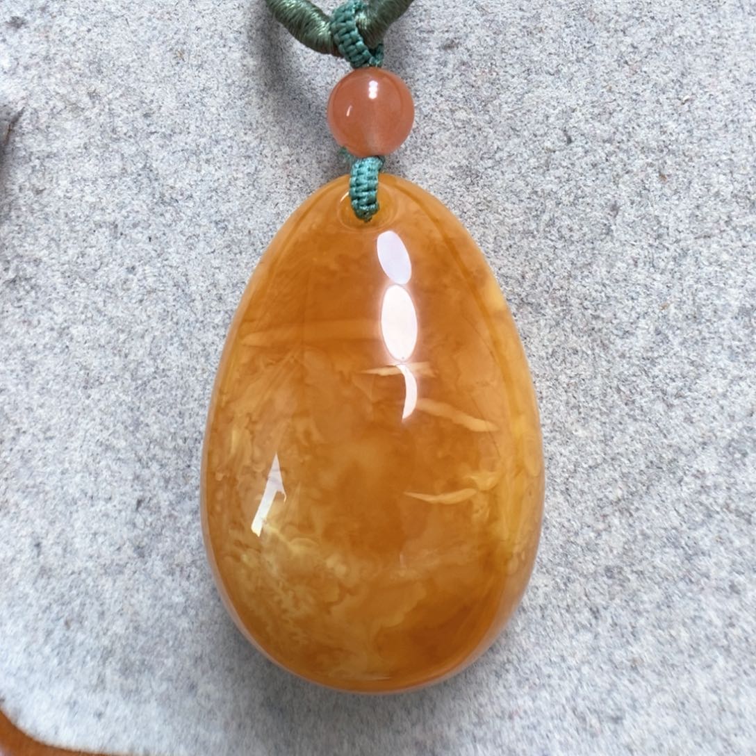 蜜蜡项链未镶嵌蜜蜡吊坠