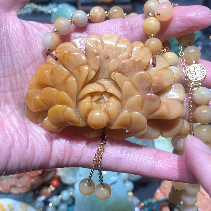 岫玉毛衣链未镶嵌