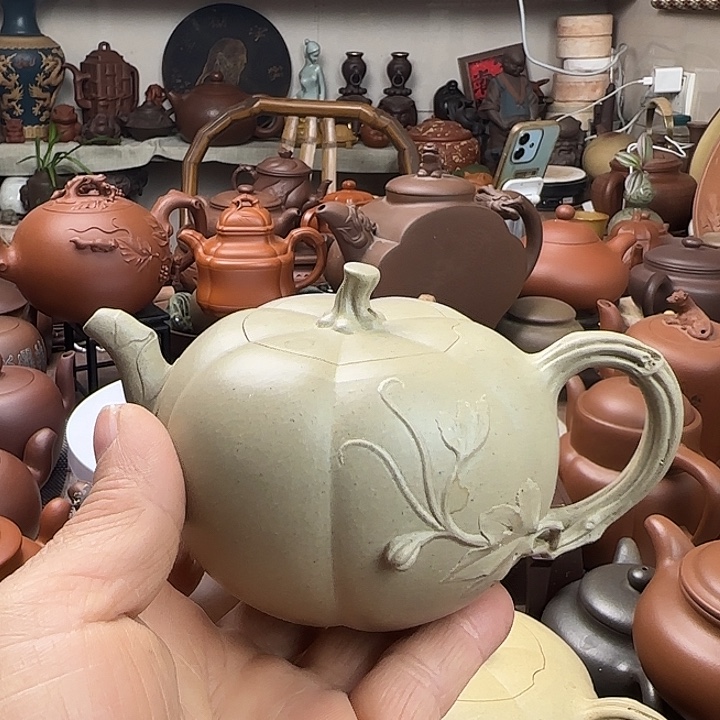 废****茶壶本山绿泥原矿紫砂