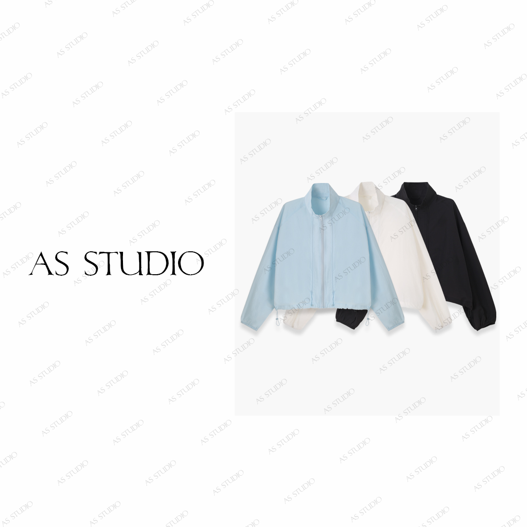 【AS氧气吧】25新简约设计感门襟立领薄纱防晒外套AS25XDWT00477