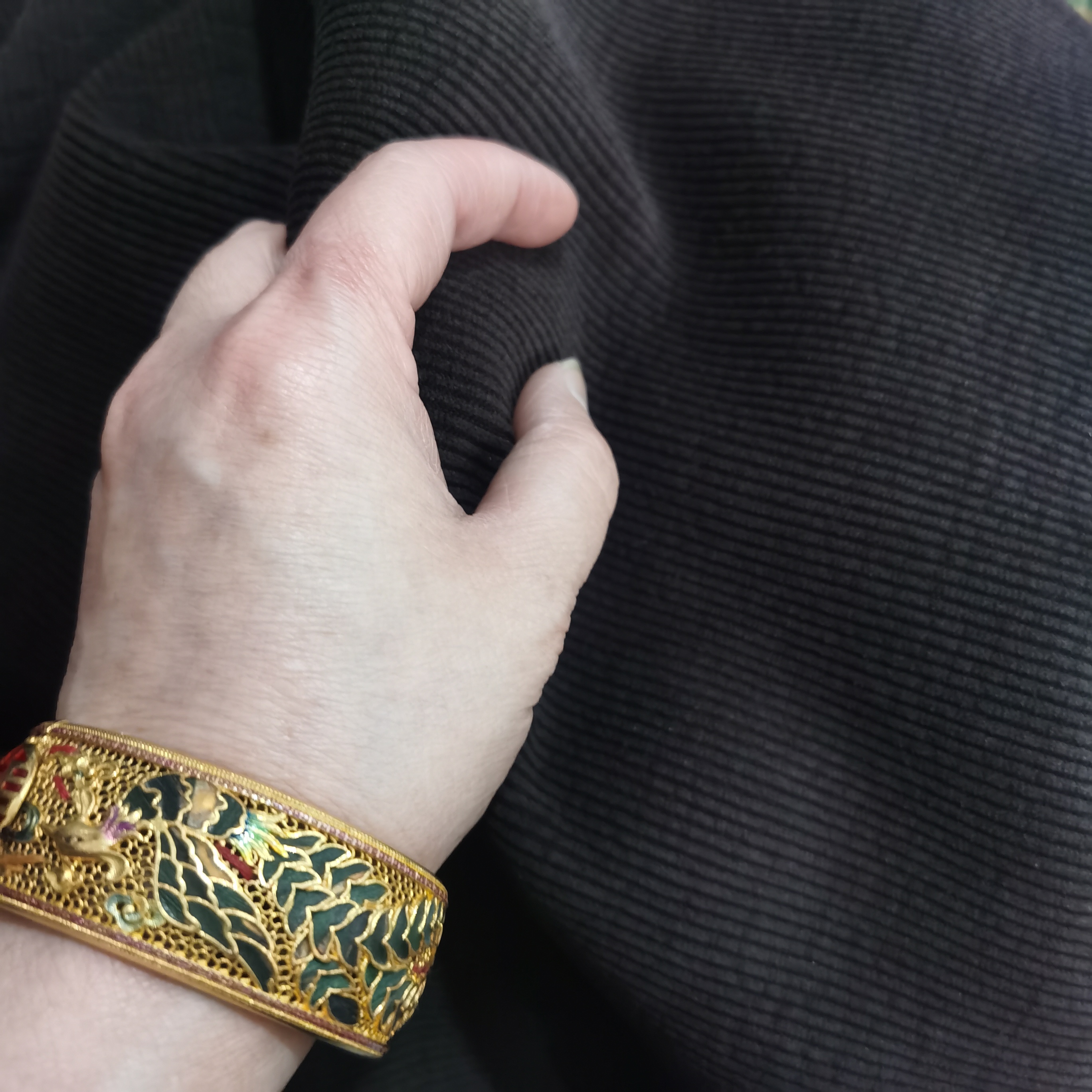 安可拉条布料咖色1.05米