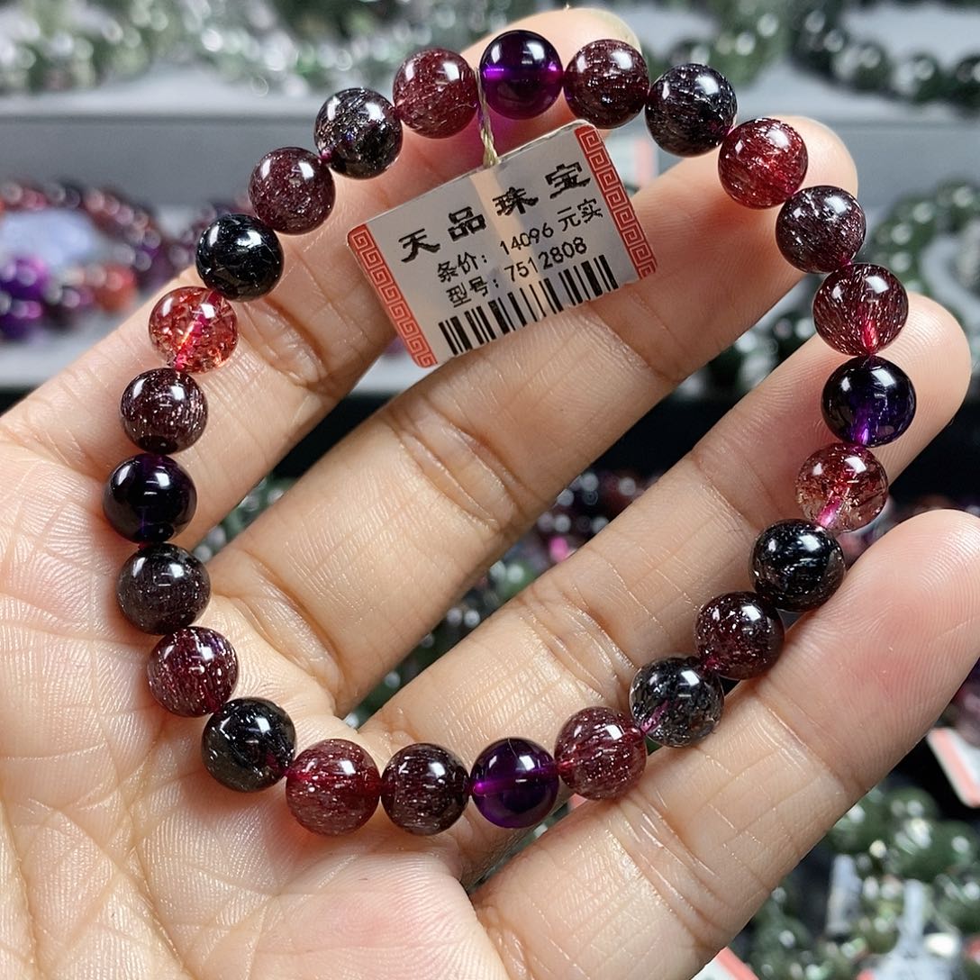 水晶未镶嵌手链超七手链7512808