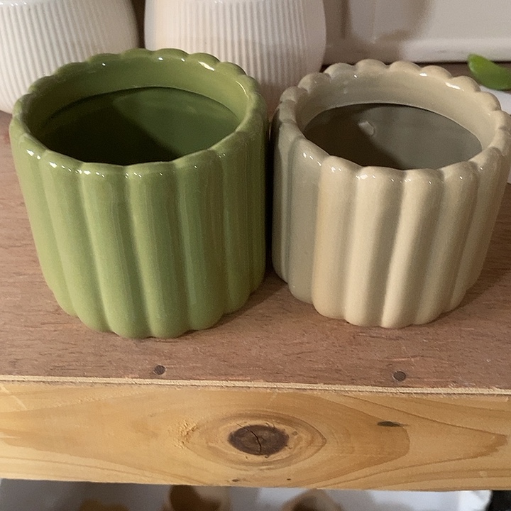 摆件陶盆有孔 微瑕介意勿拍